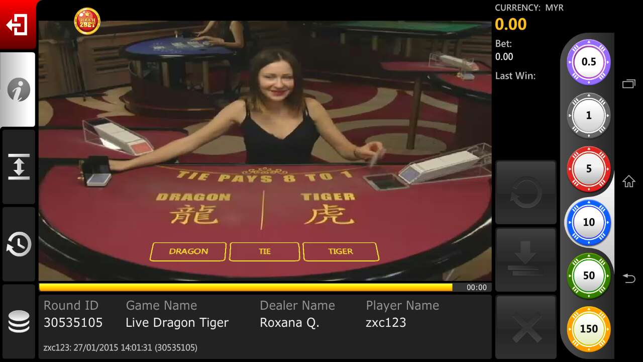 Touch2Bet Dragon Tiger